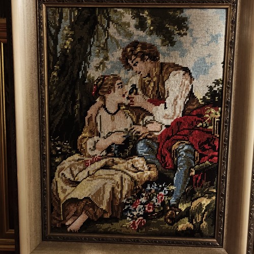 Gerahmte gobelinstickerei - gerahmte,