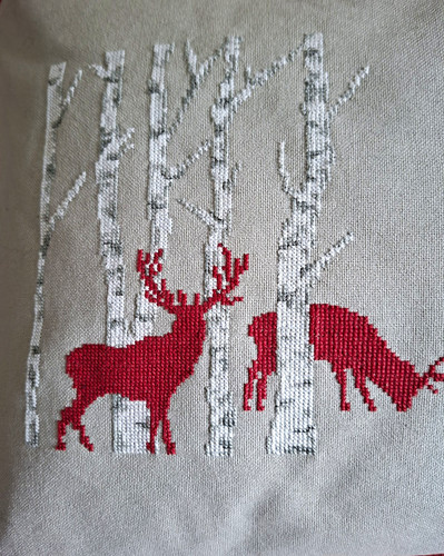 Kissenhülle hirsche im - hirsche,