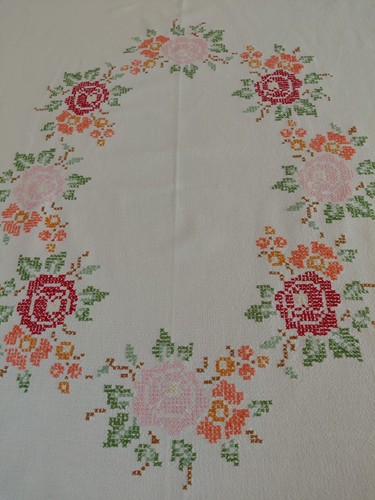 Tischdecke stickerei - tischdecke,