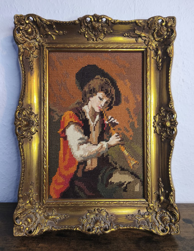 Vintage gobelin bild - gobelin,