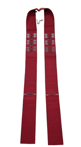 Schöne rote stola mit gold - stola,