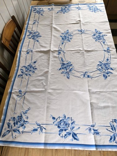 Antike leinen tischdecke - ,
