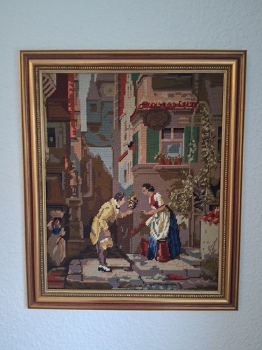 Gobelin stickbild mit rahmen - gobelin,