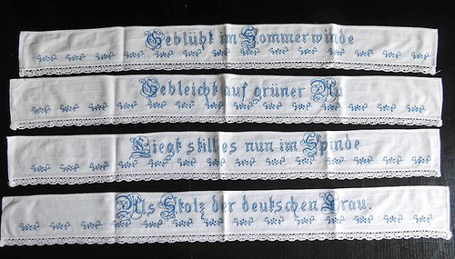 Leinen schrankborten spruch - leinen,