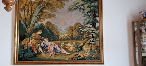 Gobelinbild mit rahmen die - rahmen.,