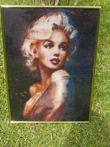 Bild marilyn monroe - marilyn, stickerei