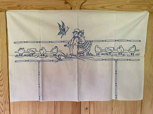 Alter wandbehang stickerei - wandbehang,