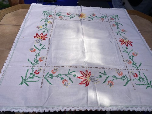 Decke handarbeit stickerei - decke,