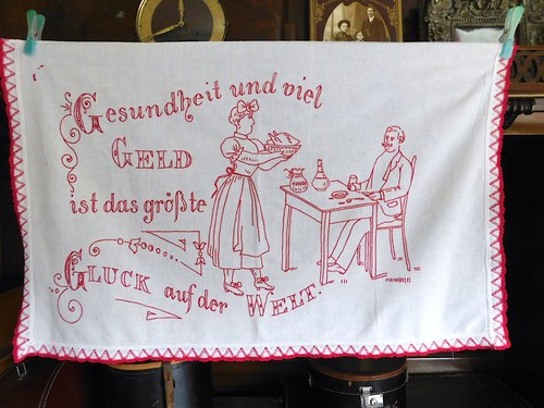 Antik leinen wandbehang - antik,