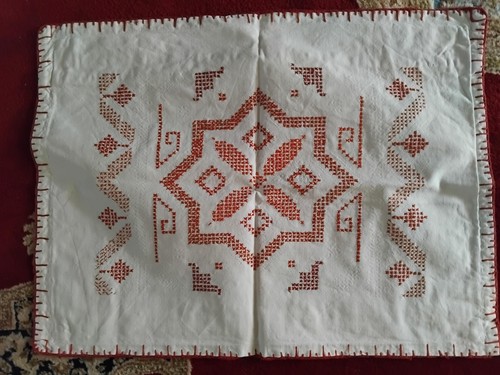 1940 leinen kissenbezug antik - leinen,