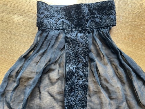 Antiker jabot seidenstickerei - antiker,